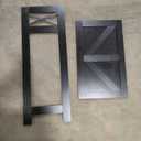 Homhedy Farmhouse Bathroom Storage Cabinet with 2 Doors, Toilet Paper Cabinet with Adjustable Shelves, Small Bathroom Cabinet for Kitchen/Laundry/Living Room, 11.8 x 23.6 x 31.5 Inches, Black