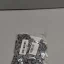 50pcs Christmas Mini Plaid Burlap Bows, Premade Buffalo Gingham Ribbon Bows, Vintage Checkered Bow White Black Birthday Decorations for Christmas Wreath, DIY Crafts, Sewing, Wedding