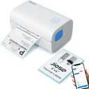 Jiose Shipping Label Printer for Shipping Packages - Barcode Label Printer - 4x6 Desktop Thermal Label Printer (White-Grey)
