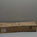 JUBEST 6.6FT Barn Door Sliding Hardware Track Kit, Aluminium Alloy Box Rail Hardware for Classic Modern Interior Single Wooden Door,Low Clearance,Black