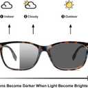 Progressive Multifocal Reading Glasses for Women Photochromic Gray Sunglasses Blue Light Block Stylish Ladies Readers