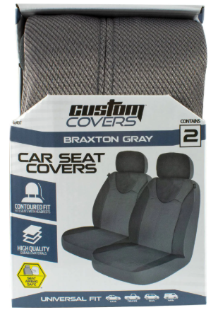 Custom Accessories Gray Bucket Low Back Seat Cover - 40407