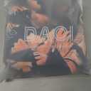 Daci Women Black Pink Flower Two Piece Rash Guard Long Sleeve Swimsuits UV UPF 50+ Swim Shirt Bathing Suit with Boyshort Bottom, XL