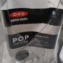 OXO Good Grips POP Container, Airtight Food Storage for Pantry, 4.4 Qt | One-push Airtight Seal, Store Dry Goods like Flour, Sugar or Pasta, Stackable, Dishwasher safe, Big Square Medium Shape