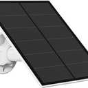 5W Solar Panel for Security Camera Outdoor, 5V USB Solar Panel Charger Compatible with Rechargeable Battery Powered Cam, IP65 Waterproof, 9.8ft Cable, 360 Adjustable Bracket (1 Pack)