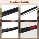 Roof Drip Molding Weatherstrip Compatible with 2005-2015 Toyota Tacoma Double Cab, Car Roof Moulding Trim Seal Kits Left & Right Side, OEM Replace# 75551-04062, 75551-04061, 75551-04060 (2Pcs/Set)