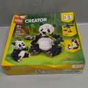 LEGO Creator 3 in 1 Wild Animals Panda Family - Building Toy Kit for Kids with 3 Building Options, Panda, Penguin, or Orca - 7 Year Old Girl & Boy Birthday Gifts - 31165