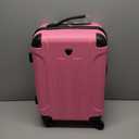 Travelers Club Chicago Hardside Expandable Spinner Luggages, Hot Pink, 20" Carry-On, HS-20720-EX-690N