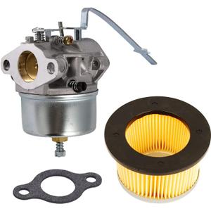 HIFROM Carburetor Carb with Gasket Replacement for Tecumseh 631918 HS40 4HP HS50 5HP Engine with Air Filter Replacement for 30727 30604