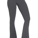 Sunzel Flare Leggings, Crossover Yoga Pants with Tummy Control, High-Waisted and Wide Leg Black Medium