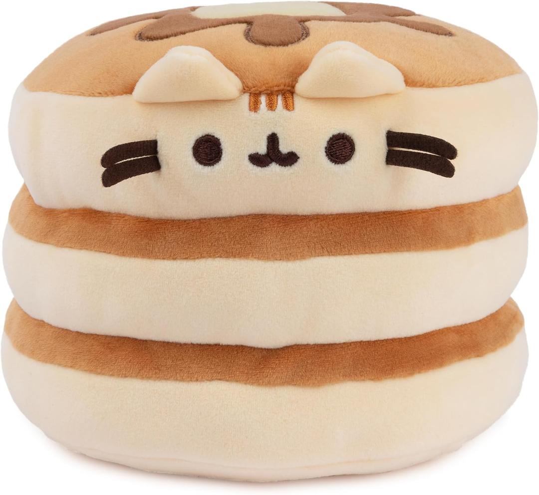 GUND Pusheen The Cat Pancake Squisheen Plush, Squishy Toy Stuffed Animal for Ages 8 and Up, Brown, 6 (Multicolor)