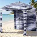 NEWBULIG Beach Cabana Shelter, Beach Tent Canopy, Cool Cabana 6FTx6FT, 6x6 ft
