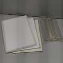 Gold Acrylic Sign Holder 8.5 x 11 Inch, 3 Pcs Double-Sided Picture Frames Sign Stands, Clear Acrylic Table Menu Numbers Display Stand for Wedding Restaurants Home Party