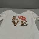Off The Shoulder Cute Shirts for Women Oversized Tshirt Y2k Graphic Tee Lips Print Baggy Shirts Vintage Tops, Size S