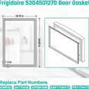 Upgraded 5304501270 Freezer Door Gasket for Fri-gidaire Elec-trolux Refrigerator, 34.65" x 24.13" Freezer Door Seal Fit for Kenmore Part Replace 241778308 Refrigerator Freezer Door Seal