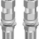 2 Pack Universal Heavy Duty CB Antenna SO-239 Stud Mount, Standard 3/8 x 24 Threaded CB Antenna Stud Mount Adapter