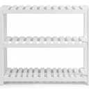 Bathroom Shelf Size: 22×6×21in, White, 3-tier shelf