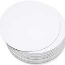 qiqee 9-Packs Cake Boards Round 12 Inch White Cake Circles Rounds Base Food-Grade Cardboard Cake Plate（Thinner But Stronger）