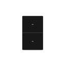 WiFi Smart Push Button Light Switch, Neutral Wire Required, Single-Pole, Single-Gang 2-Button, Works with Alexa, 2.4GHz, Non-Dimmable, Black