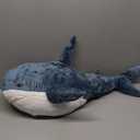 DongAi Plush Shark Toy Pillow, 31.4-inch Giant Shark Plush Animal Toy Super Soft and Cute Pillow Children’s Boys and Girls Room Decoration Bedtime Gift (80CM, Blue)