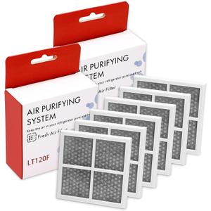 LT120F Refrigerator Air Filter Replacement for LG LT120F Kenmore Elite 46-9918 469918 9918 Replaces ADQ73214402 ADQ73214403 ADQ73214404-6 Pack