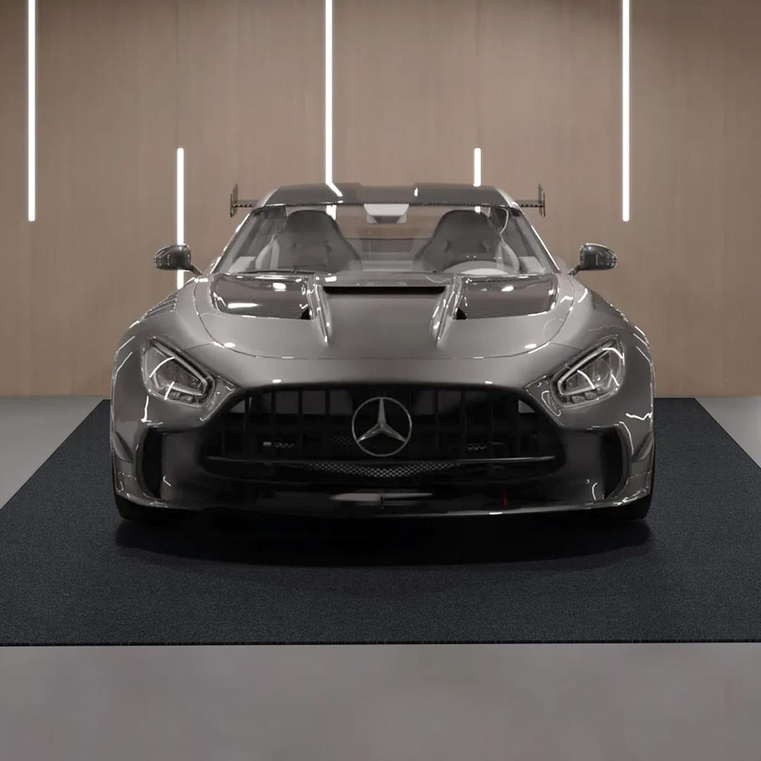 VEVOR Garage Floor Mat, 7.6'x19' Waterproof Protection from Water,Snow, Rain,Mud and Oil for Cars, Non-Slip Heavy Duty Containment Mat with TPE Anti-Leak Backing & Easy to Clean & Cuttable