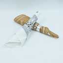 Premium Stainless Steel Napkin Rings Set of 8 - Rust-Proof 1/2" x3/4" Mini Tableware Decor for Weddings, Holidays & Everyday Dining (Silver)