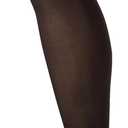 HUE Women's Opaque Tights With Control Top 2 Pack (3, Black)