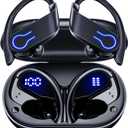 Wireless Bluetooth Earbuds 120H Playtime Bluetooth 5.3 Ear Buds for Sports, Hi-fi Stereo Earphones with LED Display Charging Case, Headphones for Running/Workout Audifonos inalambricos