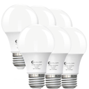 6-Pack A19 LED Light Bulbs,60 Watt Equivalent Soft White 2700K with E26 Base,Efficient 9W,800 Lumens Non-Dimmable Warm White LED Bulbs,15000 Hours, Ideal for Bedroom Living Room