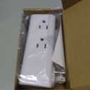 USB Multi Plug Outlet Extender - YISHU Surge Protector with Rotating Plug, 6 AC Plug Extender with 3 USB Ports, 3-Sided Swivel Power Strip Best Ideal Stocking Stuffers for Adults (White)