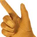 Womens Winter Suede Gloves With Touchscreen Texting Finger Wool Lined Windproof Warm Fashion Dress Gloves