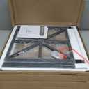 GreenForest End Table with 2-Tier Storage Shelf, 24 inch Large Side Table for Living Room,Modern Nightstand for Bedroom Bedside Office Farmhouse, Grey Wash