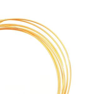 BEADIA 18K Gold Plated Wire 1.0mm 2 Meters Bead Cord for Bracelet Necklace Charm Beading Jewelry Making Findings