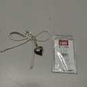 Cute Photocard Holder Keychain Badge Holders,Transparent Photocards Holder Heart Keychain Photo Holder,3 Inch Photo Card Holder Keychain Id Holders for Badges,Pearl Bow Photocard Keychain Pendant