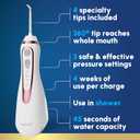 Waterpik Cordless Advanced 2.0 Water Flosser For Teeth, Gums, Braces, Dental Care With Travel Bag and 4 Tips, ADA Accepted, Rechargeable, Portable, and Waterproof, Rose Gold WP-589 