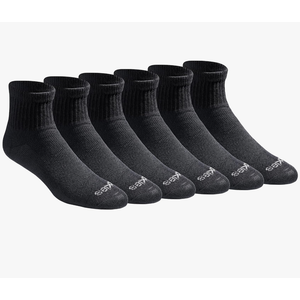 Dickies Men's Dri-tech Moisture Control Quarter Socks, in M (6,Pairs)