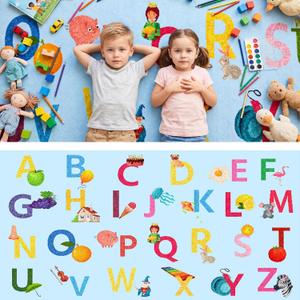 Classroom Rug Elementary 13 x 6.5 ft Blue ABC Alphabet & Animals Rug
Large Learning Educational Rug with Non-slip Backing for Kids Preschool Kindergarten