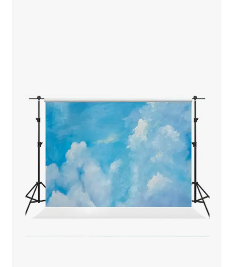 Kate 10×6.5ft Sky Clouds Photography Backdrop Blue Portrait Backdrop Abstract Background Fabric Photo Studio Props for Photographer Pictures