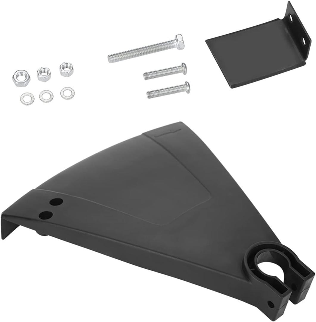 Headerbs String Trimmer Guard, Grass Trimmer Cover Plastic Brush Cutter Guard Deflector Replacement for 1in 25mm 25.4mm Weed Eater, Black