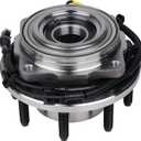 KUSATEC 515081 Front Wheel Bearing and Hub Assembly Compatible with Ford F-250 F-350 Super Duty 4WD 2005 2006 2007 2008 2009 2010, 8 Lug Bolts w/ABS