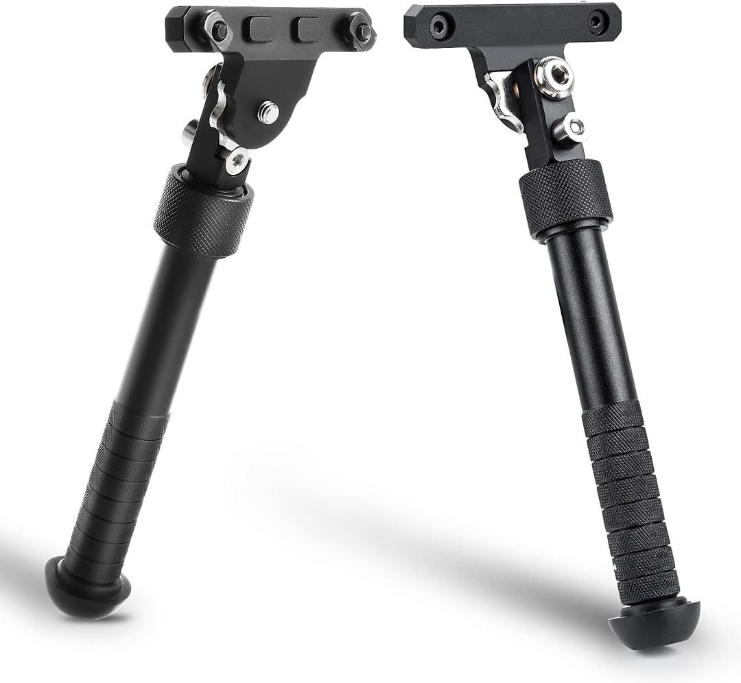 Bipod for M-Rail, Adjustable 6.5-9 Inches Side Rail Direct Attach Bipod for Shooting and Hunting