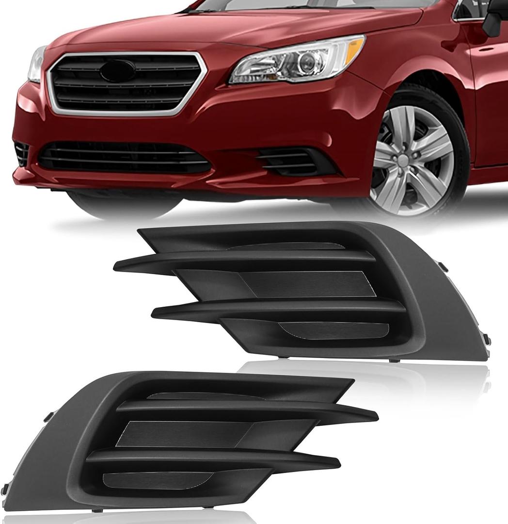 Fog Light Bezel Covers Compatible with 2015-2017 Subaru Legacy (without foglights) 1 Pair Fog Light Bezel Left & Right Side