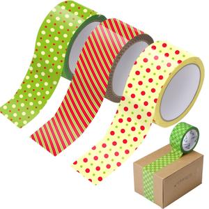 Ctosree 3 Rolls Packaging Tape 50 Yard x 2 Inch Decorative Printed Duct Wrapping Tape for DIY Crafts Scrapbooking Crafting Boxes Decorations (Polka Dots)