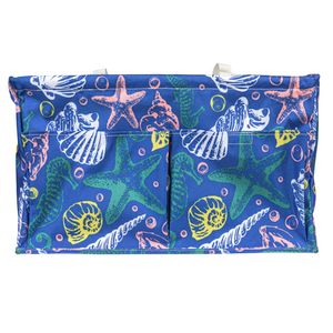 Household Essentials Sea Shell Krush Container All-Purpose Utility Tote with Pockets