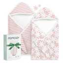 Momcozy Baby Towel with Hooded - Ultra Soft & Absorbent Large Bath Towel Set for Comfort & Gentle on Baby's Skin - Shower Gift & Bath Essential & Baby Registry Search for Newborn,Infant,Toddler,Kids