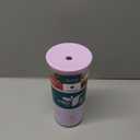 REDUCE Aspen 20 oz Vacuum Insulated Glass Tumbler with Lid & Extra Wide Straw - Keeps Drinks Cold for 12 Hrs - Ideal for Iced Coffee, Smoothies & Boba - Dishwasher Safe, Soft Base - Lilac Bud