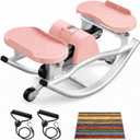 Rock Stepper,Rocking Stepper with Resistance Bands, 3D Side-to-Side Motion Mini Stepper for Women Home Workout, Low Impact Lateral Step Machine with Non-Slip Mat and Digital Counter, 250lbs Capacity