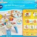 VTech Buzz and Learn Activity Table with Seven Interactive Play Zones, Blue