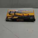 DCRCFIBER Real Carbon Fiber License Plate Frame, 100% Pure Carbon Fiber Frame, Black License Plate Holder Cover with Screw Caps, Anti-Vibration Pads, (Twill 2 Hole)